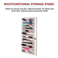 36 Pair Shoe Holder Organiser Over The Door Hanging Shelf Rack Storage Hook Furniture Kings Warehouse 