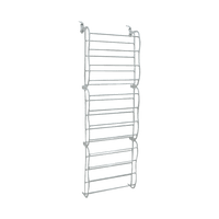 36 Pair Shoe Holder Organiser Over The Door Hanging Shelf Rack Storage Hook