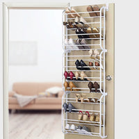 36 Pair Shoe Holder Organiser Over The Door Hanging Shelf Rack Storage Hook Furniture Kings Warehouse 