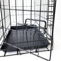 36" Pet Dog Cage Kennel Metal Crate Enlarged Thickened Reinforced Pet Dog House Kings Warehouse 