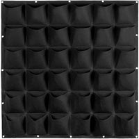 36 Pockets Wall Hanging Planter Planting Grow Bag Vertical Garden Vegetable Flower Black Kings Warehouse 