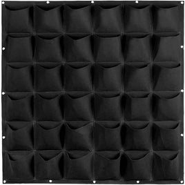 36 Pockets Wall Hanging Planter Planting Grow Bag Vertical Garden Vegetable Flower Black Kings Warehouse 