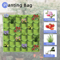 36 Pockets Wall Hanging Planter Planting Grow Bag Vertical Garden Vegetable Flower Green Kings Warehouse 