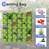 36 Pockets Wall Hanging Planter Planting Grow Bag Vertical Garden Vegetable Flower Green Kings Warehouse 