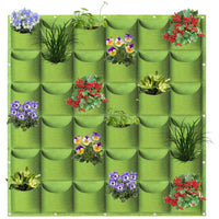 36 Pockets Wall Hanging Planter Planting Grow Bag Vertical Garden Vegetable Flower Green Kings Warehouse 