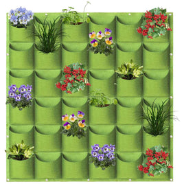 36 Pockets Wall Hanging Planter Planting Grow Bag Vertical Garden Vegetable Flower Green Kings Warehouse 