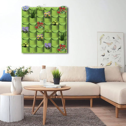 36 Pockets Wall Hanging Planter Planting Grow Bag Vertical Garden Vegetable Flower Green Kings Warehouse 