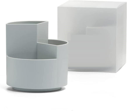 360 degree rotating multi-functional pen holder with 3 separate layer for office desk organiser (Grey) Kings Warehouse 
