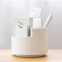 360 degree rotating multi-functional pen holder with 3 separate layer for office desk organiser (Grey) Kings Warehouse 