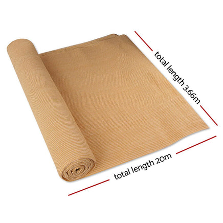 3.66 x 20m Shade Sail Cloth - Beige End of Season Clearance Kings Warehouse 