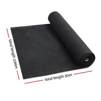 3.66x30m 30% UV Shade Cloth Shadecloth Sail Garden Mesh Roll Outdoor Black End of Season Clearance Kings Warehouse 