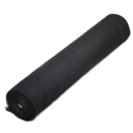 3.66x30m 30% UV Shade Cloth Shadecloth Sail Garden Mesh Roll Outdoor Black End of Season Clearance Kings Warehouse 