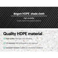 3.66x30m 30% UV Shade Cloth Shadecloth Sail Garden Mesh Roll Outdoor Black End of Season Clearance Kings Warehouse 