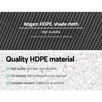 3.66x30m 30% UV Shade Cloth Shadecloth Sail Garden Mesh Roll Outdoor White Aussie Backyard Blitz Kings Warehouse 