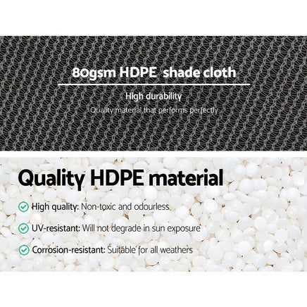 3.66x30m 30% UV Shade Cloth Shadecloth Sail Garden Mesh Roll Outdoor White Aussie Backyard Blitz Kings Warehouse 