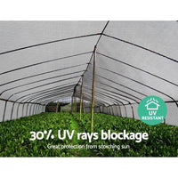 3.66x30m 30% UV Shade Cloth Shadecloth Sail Garden Mesh Roll Outdoor White Aussie Backyard Blitz Kings Warehouse 
