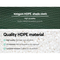 3.66x30m 50% UV Shade Cloth Shadecloth Sail Garden Mesh Roll Outdoor Green End of Season Clearance Kings Warehouse 