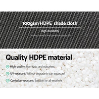3.66x30m 50% UV Shade Cloth Shadecloth Sail Garden Mesh Roll Outdoor White March Mayhem Kings Warehouse 