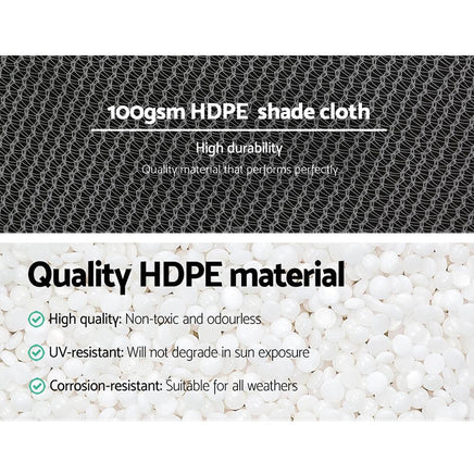3.66x30m 50% UV Shade Cloth Shadecloth Sail Garden Mesh Roll Outdoor White March Mayhem Kings Warehouse 