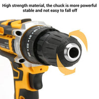 36VF BRUSHLESS HEAVY DUTY CORDLESS DRILL IMPACT DRIVER KIT HAMMER +2 BATTERY Box Tools Kings Warehouse 