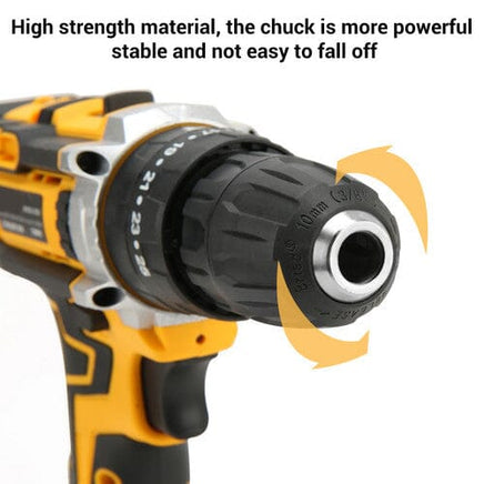 36VF BRUSHLESS HEAVY DUTY CORDLESS DRILL IMPACT DRIVER KIT HAMMER +2 BATTERY Box Tools Kings Warehouse 