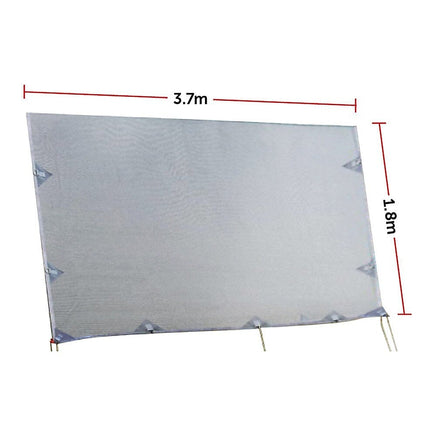 3.7m Caravan Privacy Screen Side Sunscreen Sun Shade for 13' Roll Out Awning Home & Garden Kings Warehouse 