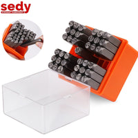 37Pcs 6mm Number & Capital Letter Stamp Set Punches Metal Plastic Wood Leather Tools Kings Warehouse 