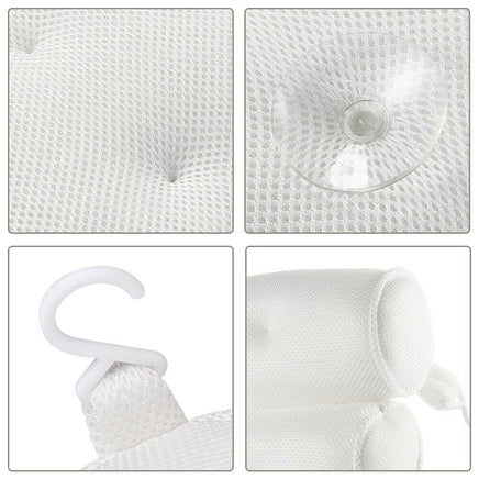 3D Spa Mesh Bath Pillow Neck Back Support Bathtub Tub Cushions Kings Warehouse 