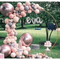 3M Gold Wedding Hoop Round Circle Arch Backdrop Flower Display Stand Frame Background Kings Warehouse 