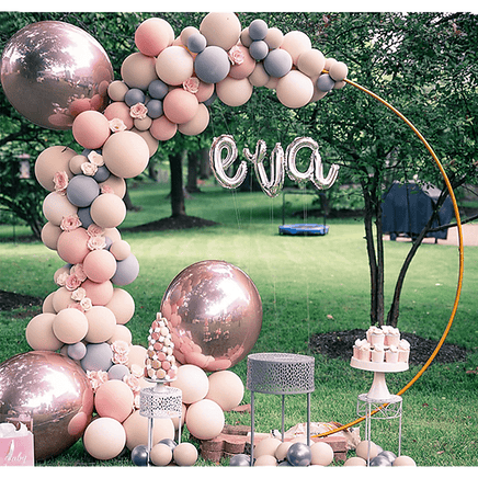 3M Gold Wedding Hoop Round Circle Arch Backdrop Flower Display Stand Frame Background Kings Warehouse 