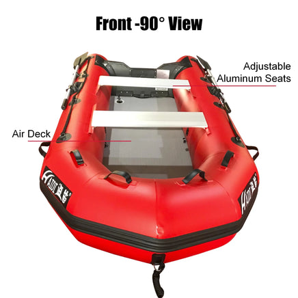 3m Inflatable Dinghy Boat Tender Pontoon Rescue- Red Outdoor Recreation Kings Warehouse 