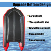 3m Inflatable Dinghy Boat Tender Pontoon Rescue- Red Outdoor Recreation Kings Warehouse 