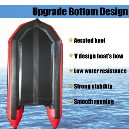 3m Inflatable Dinghy Boat Tender Pontoon Rescue- Red Outdoor Recreation Kings Warehouse 
