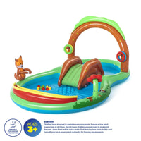 3m x 1.3m Inflatable Friendly Woods Water Fun Park Pool & Slide 214L Kings Warehouse 