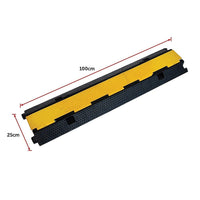 3pcs 2-Cable Rubber Electrical Wire Cover Heavy Duty Protector Dual Channel Tools Kings Warehouse 