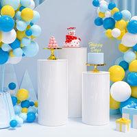 3PCS Display Stand Round Cylinder Pedestal w/ Balloon Set + LED Strip Wedding AU Home & Garden Kings Warehouse 