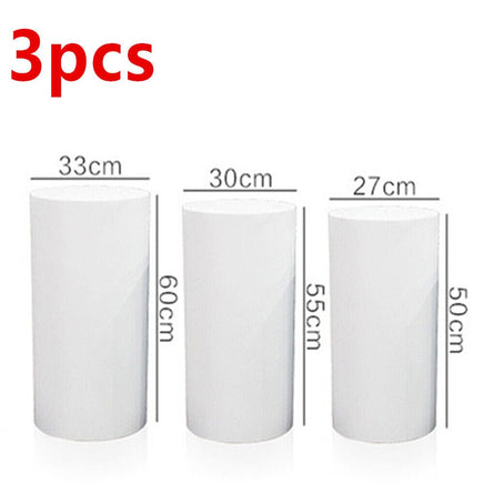 3PCS Display Stand Round Cylinder Pedestal w/ Balloon Set + LED Strip Wedding AU Home & Garden Kings Warehouse 