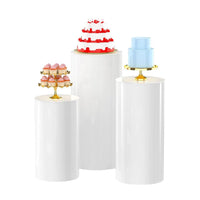 3PCS Display Stand Round Cylinder Pedestal w/ Balloon Set + LED Strip Wedding AU Home & Garden Kings Warehouse 