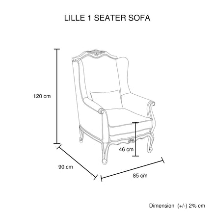3S+2S+1X Wing Chair Oak Wood White Washed Finish Rolled Armrest Linen Sofa Fabric Furniture Kings Warehouse 