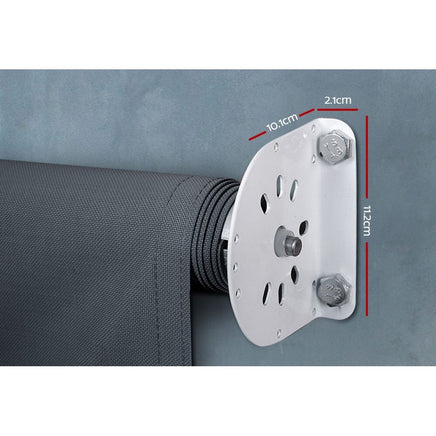 3X2.5M Outdoor Blinds Awning Roll Down Canopy Retractable Outdoor Blinds Window Shade Grey Home & Garden Kings Warehouse 