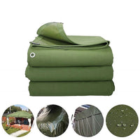 3x4M Army Heavy Duty Waterproof Canvas Tarp Tarpaulin Sun Blocked Dustproof Home & Garden Kings Warehouse 