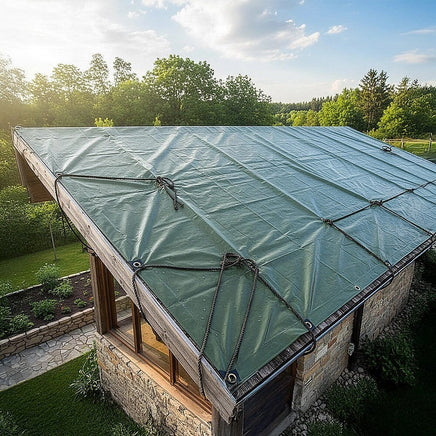 3x4M Army Heavy Duty Waterproof Canvas Tarp Tarpaulin Sun Blocked Dustproof Home & Garden Kings Warehouse 