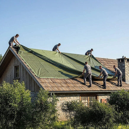 3x4M Army Heavy Duty Waterproof Canvas Tarp Tarpaulin Sun Blocked Dustproof Home & Garden Kings Warehouse 