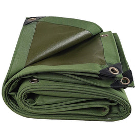 3x4M Army Heavy Duty Waterproof Canvas Tarp Tarpaulin Sun Blocked Dustproof Home & Garden Kings Warehouse 