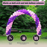 3x4m Full Set Balloon Arch Column Kit Floor Base Stand For Wedding & Party Home & Garden KingsWarehouse 