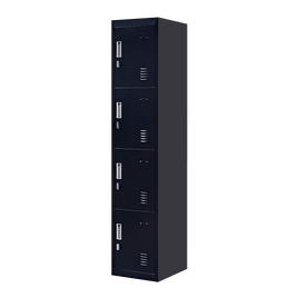 4-Door Vertical Locker for Office Gym Shed School Home Storage Furniture Kings Warehouse 