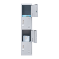4-Door Vertical Locker for Office Gym Shed School Home Storage Furniture Kings Warehouse 