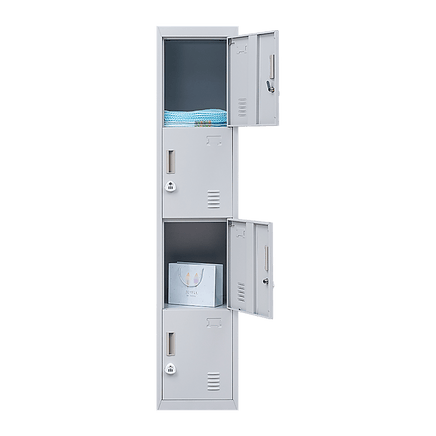 4-Door Vertical Locker for Office Gym Shed School Home Storage Furniture Kings Warehouse 