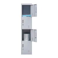 4-Door Vertical Locker for Office Gym Shed School Home Storage Furniture Kings Warehouse 
