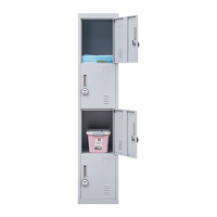 4-Door Vertical Locker for Office Gym Shed School Home Storage Furniture Kings Warehouse 